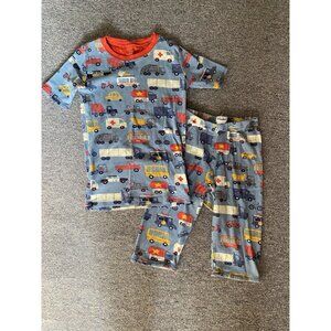 Hatley Boy’s Little Blue House Vehicles Transportation Short Pajamas 10